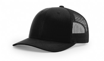 Richardson Snapback Trucker Cap - Black